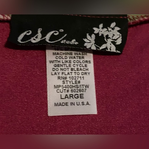 CSC Studio Tank top & Jacket Set; Large; Fuchsia; NWOT. - Picture 5 of 6